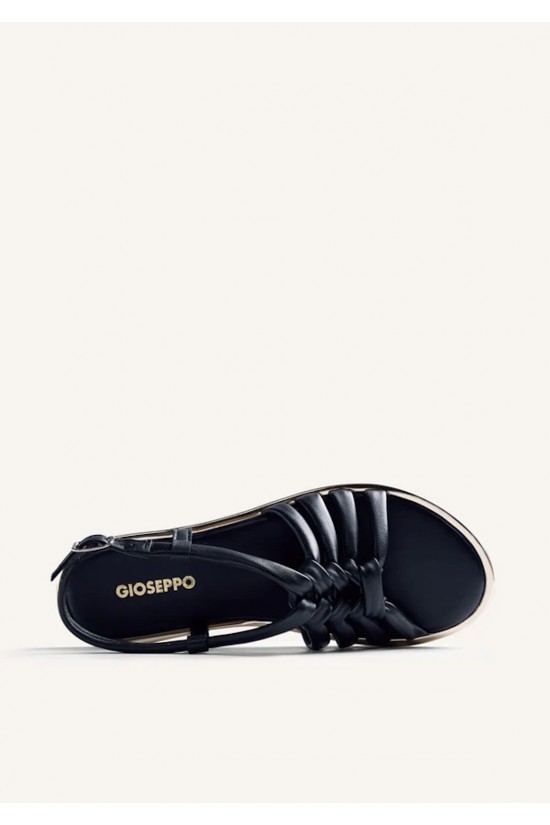 Γυναικείο μαύρο δερμάτινο σανδάλι - Gioseppo Pepperell 79212 Γυναικείο μαύρο δερμάτινο σανδάλι - Gioseppo Pepperell 79212