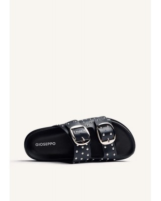 Γυναικεία μαύρη παντόφλα με τρουκς - Gioseppo Shoreham 78376