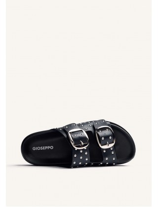 Γυναικεία μαύρη παντόφλα με τρουκς - Gioseppo Shoreham 78376