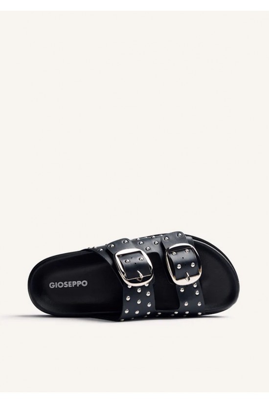 Γυναικεία μαύρη παντόφλα με τρουκς - Gioseppo Shoreham 78376 Γυναικεία μαύρη παντόφλα με τρουκς - Gioseppo Shoreham 78376