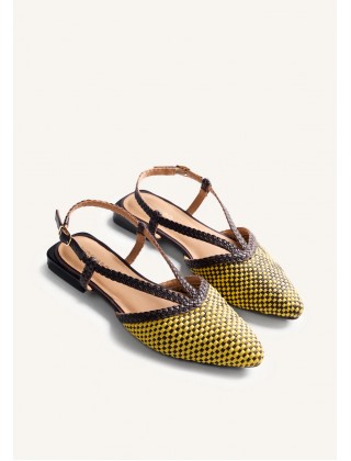 Γυναικεία πλεκτά δερμάτινα slingback - Gioseppo Techumesh 79270