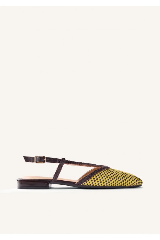 Γυναικεία πλεκτά δερμάτινα slingback - Gioseppo Techumesh 79270