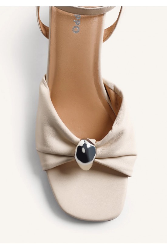 Γυναικείο εκρού δερμάτινο πέδιλο - Gioseppo Kabarnet 79253 Γυναικείο εκρού δερμάτινο πέδιλο - Gioseppo Kabarnet 79253