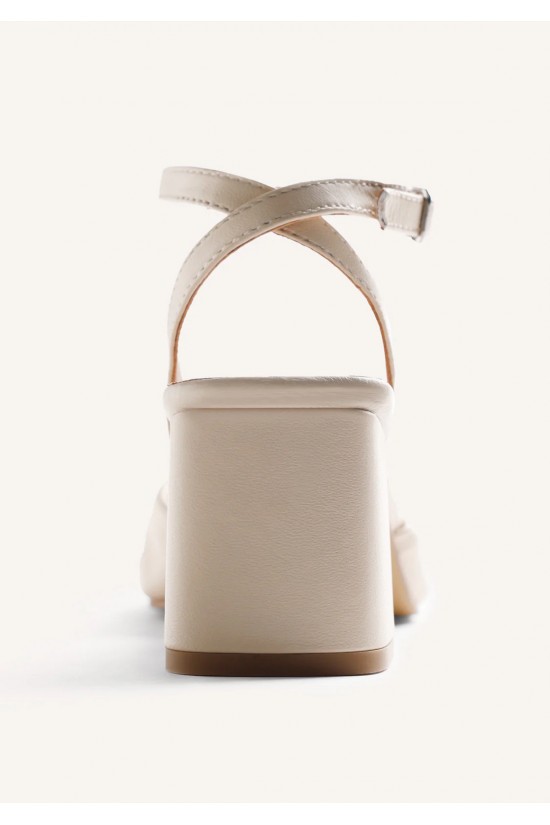 Γυναικείο εκρού δερμάτινο πέδιλο - Gioseppo Kabarnet 79253 Γυναικείο εκρού δερμάτινο πέδιλο - Gioseppo Kabarnet 79253