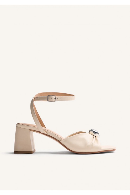 Γυναικείο εκρού δερμάτινο πέδιλο - Gioseppo Kabarnet 79253 Γυναικείο εκρού δερμάτινο πέδιλο - Gioseppo Kabarnet 79253