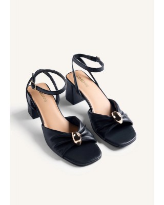 Γυναικείο μαύρο δερμάτινο πέδιλο - Gioseppo Kabarnet 79253