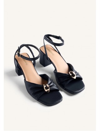 Γυναικείο μαύρο δερμάτινο πέδιλο - Gioseppo Kabarnet 79253