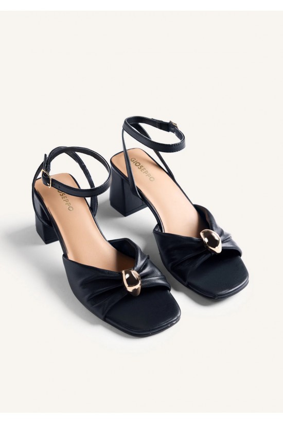 Γυναικείο μαύρο δερμάτινο πέδιλο - Gioseppo Kabarnet 79253