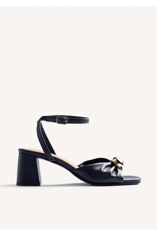 Γυναικείο μαύρο δερμάτινο πέδιλο - Gioseppo Kabarnet 79253