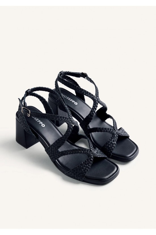 Γυναικείο δερμάτινο μαύρο πέδιλο - Gioseppo Mohoro 79218