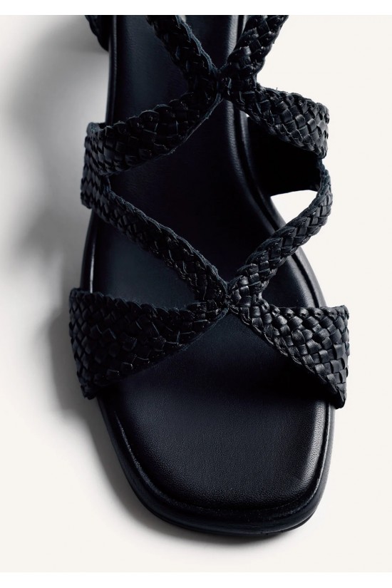 Γυναικείο δερμάτινο μαύρο πέδιλο - Gioseppo Mohoro 79218