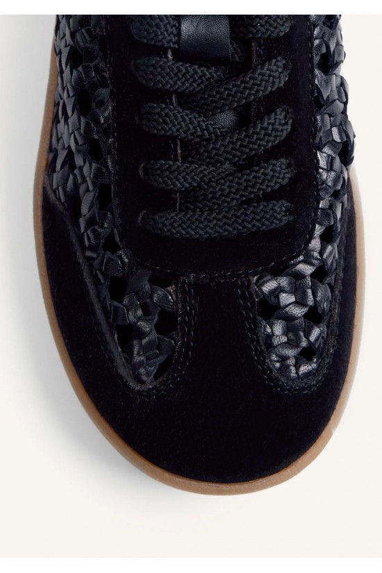 Γυναικείο μαύρο δερμάτινο sneakers - Gioseppo ijebu 78649 Γυναικείο μαύρο δερμάτινο sneakers - Gioseppo ijebu 78649