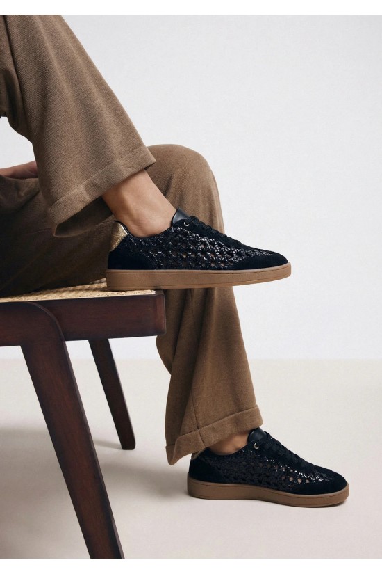 Γυναικείο μαύρο δερμάτινο sneakers - Gioseppo ijebu 78649 Γυναικείο μαύρο δερμάτινο sneakers - Gioseppo ijebu 78649