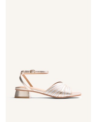 Γυναικείο ριγέ δερμάτινο πέδιλο με χαμηλό τακούνι - Gioseppo Bigelow 78240