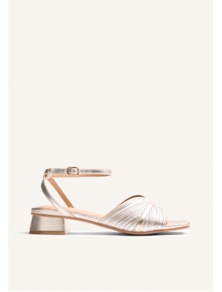 Γυναικείο ριγέ δερμάτινο πέδιλο με χαμηλό τακούνι - Gioseppo Bigelow 78240