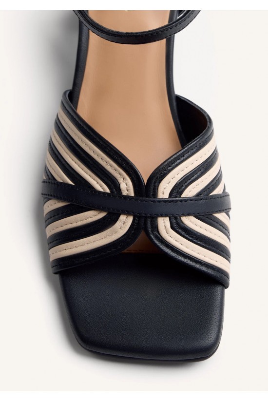 Γυναικείο ριγέ δερμάτινο πέδιλο - Gioseppo Thornton 79085