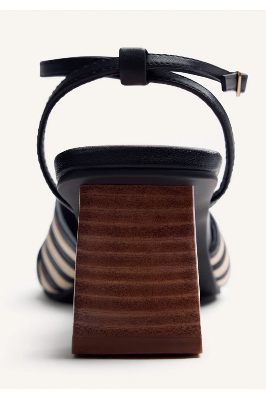 Γυναικείο ριγέ δερμάτινο πέδιλο - Gioseppo Thornton 79085