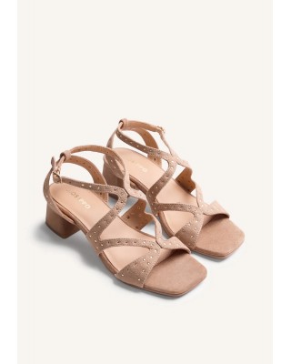 Γυναικείο καφέ δερμάτινο πέδιλο - Gioseppo Watate 78207