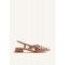 Γυναικεία camel δερμάτινα slingback cut out - Gioseppo Rothbury 79209
