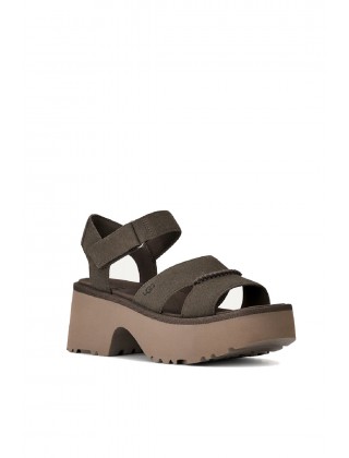 Γυναικεία ανθρακί σανδάλια - Ugg Height ankle strap W/1167475 DNSS