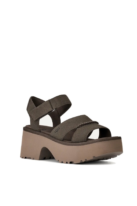Γυναικεία ανθρακί σανδάλια - Ugg Height ankle strap W/1167475 DNSS