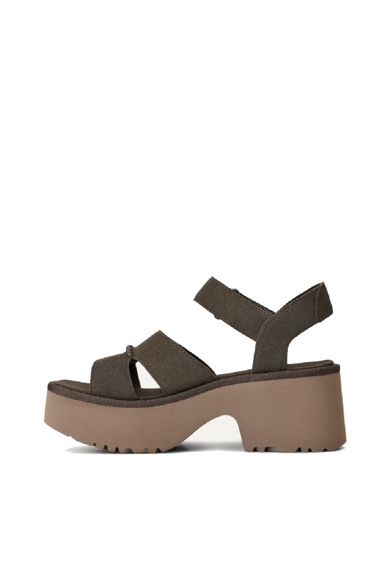 Γυναικεία ανθρακί σανδάλια - Ugg Height ankle strap W/1167475 DNSS
