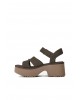 Γυναικεία ανθρακί σανδάλια - Ugg Height ankle strap W/1167475 DNSS