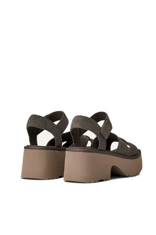 Γυναικεία ανθρακί σανδάλια - Ugg Height ankle strap W/1167475 DNSS
