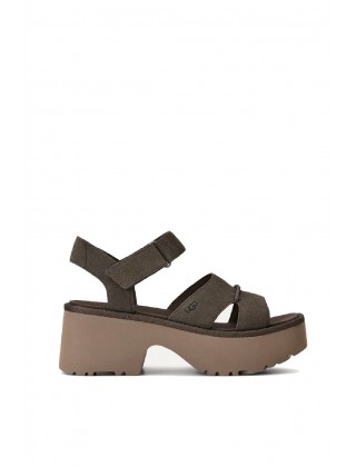 Γυναικεία ανθρακί σανδάλια - Ugg Height ankle strap W/1167475 DNSS