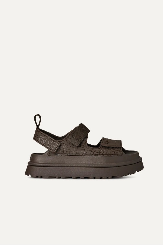 Γυναικείο γκρι σανδάλι - Ugg GoldenGlow Embossed Sandal Dnss W/1175311