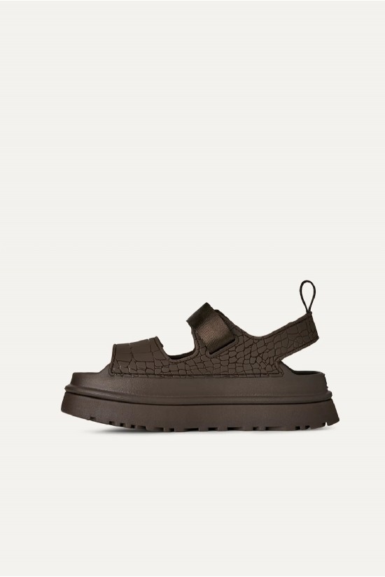 Γυναικείο γκρι σανδάλι - Ugg GoldenGlow Embossed Sandal Dnss W/1175311