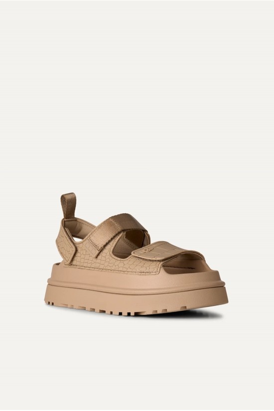 Γυναικείο μπεζ σανδάλι - Ugg GoldenGlow Embossed Sandal Mdsd W/1175311