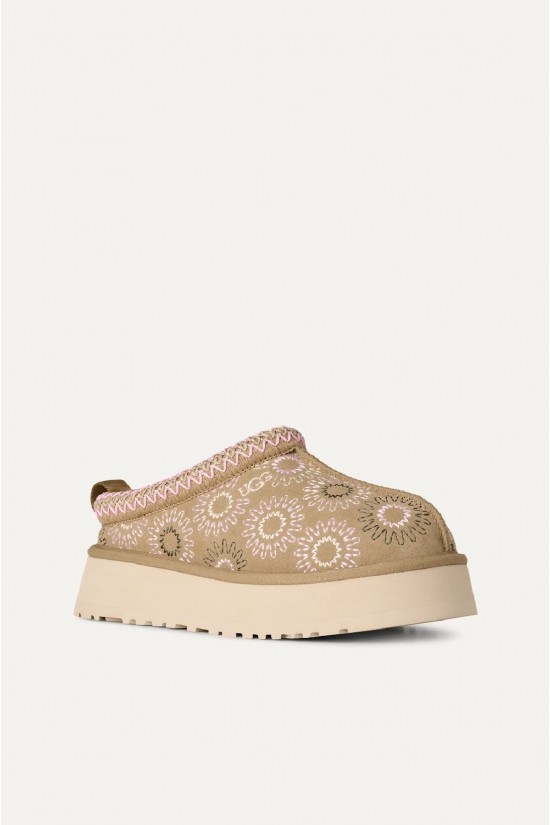 Γυναικεία μπεζ παντόφλα - Ugg Tazz Sun Stitch W/1178193
