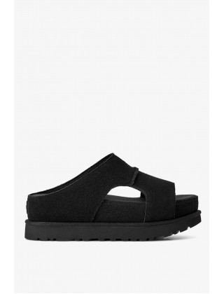 Γυναικεία μαύρα πέδιλα με πλατφόρμα - Ugg Goldenstar Hi Cutout Slide Sandal W/1175132