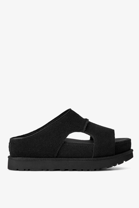 Γυναικεία μαύρα πέδιλα με πλατφόρμα - Ugg Goldenstar Hi Cutout Slide Sandal W/1175132