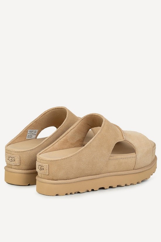Γυναικεία μπεζ πέδιλα με πλατφόρμα - Ugg Goldenstar Hi Cutout Slide Sandal W/1175132