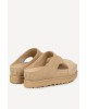 Γυναικεία μπεζ πέδιλα με πλατφόρμα - Ugg Goldenstar Hi Cutout Slide Sandal W/1175132