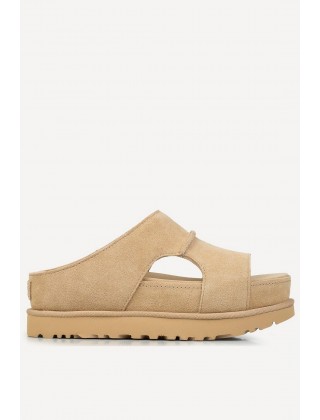 Γυναικεία μπεζ πέδιλα με πλατφόρμα - Ugg Goldenstar Hi Cutout Slide Sandal W/1175132