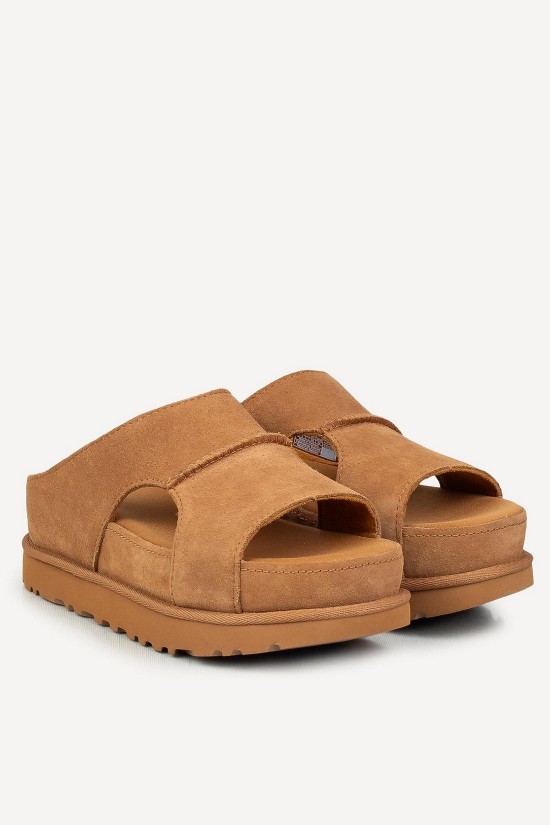 Γυναικεία ταμπά πέδιλα με πλατφόρμα - Ugg Goldenstar Hi Cutout Slide Sandal W/1175132