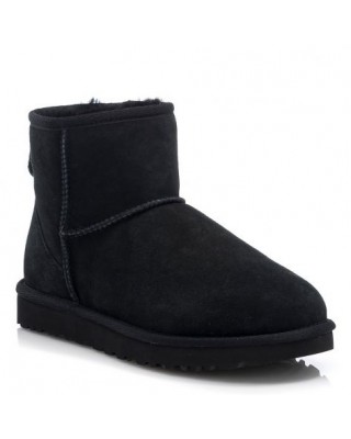 Μαύρα Γυναικεία Μποτάκια Ugg Classic Mini II - W/1016222