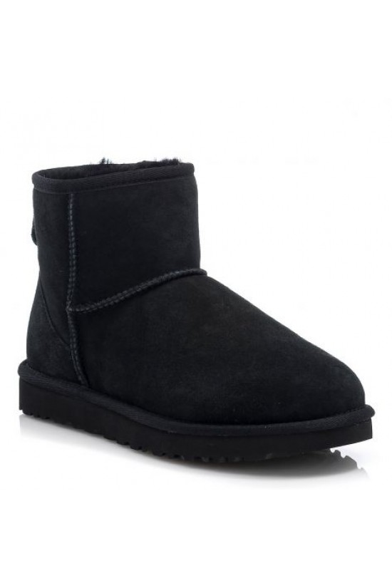 Μαύρα Γυναικεία Μποτάκια Ugg Classic Mini - W/1016222