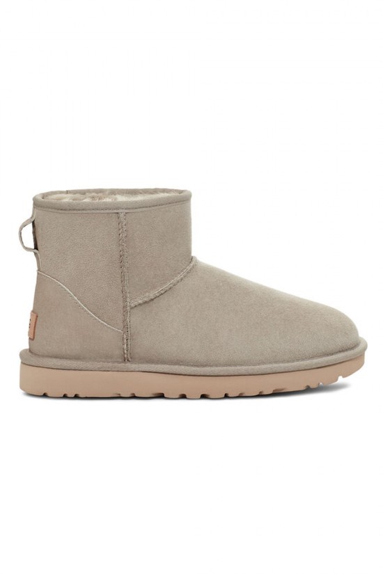 Grey Women's Boots Ugg Classic Mini - W/1016222 Grey Women's Boots Ugg Classic Mini - W/1016222