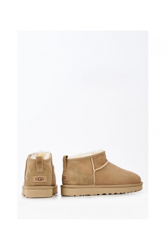 Beige Women's Boots Ugg Ultra Mini - W/1116109 Beige Women's Boots Ugg Ultra Mini - W/1116109