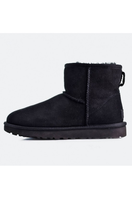 Μαύρα Γυναικεία Μποτάκια Ugg Classic Mini - W/1016222